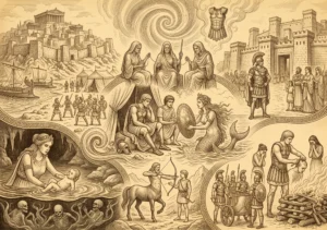 Achille et les Myrmidons, illustration de la conférence sur le héros grec